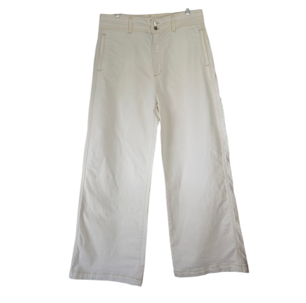 Joe's Jeans The Allana High Rise Wide Leg Jeans In Milk - Picture 4 of 12